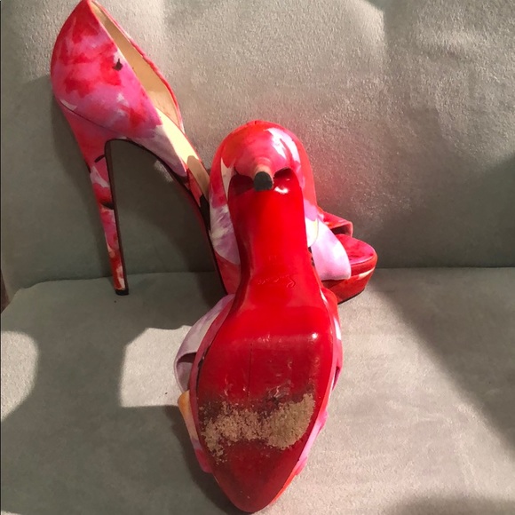 Christian Louboutin Floral peep toe pump - Picture 4 of 4
